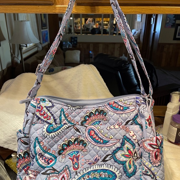 NWOT Vera Bradley LG Iconic On the Go “Makani Paisley”-w/Wallet - Picture 8 of 16